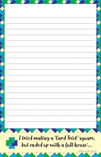 [LNP14] LNP14 - Card Trick Quilt Block - Full House