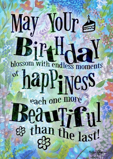 [BA101] BA101 - Birthday Flowers and Cake Card¬†¬†