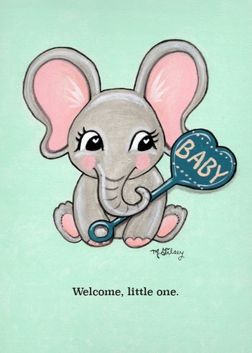 [BA7601] BA7601 - Welcome Little One New Baby Card¬†¬†