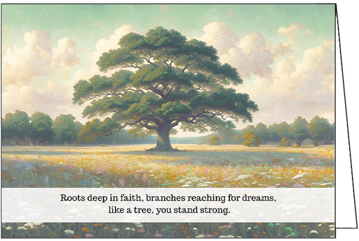 [S44656] S44656 - Stand Strong Encouragement Card - Roots and Dreams