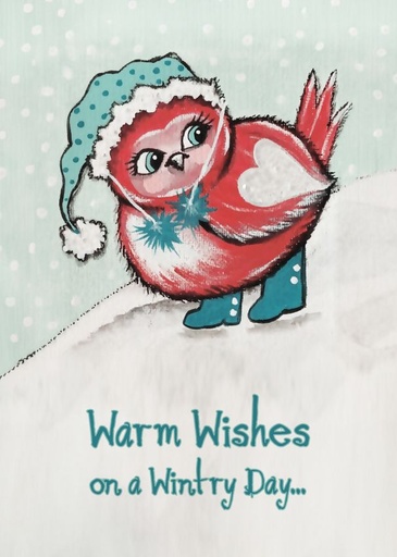 [C7701] C7701 - Wintry Wishes Christmas Card¬†¬†