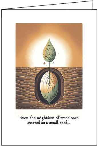 [S44658] S44658 - Mighty Trees Encouragement Card - Growth and Resilience