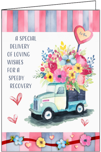 [GW520] GW520 Get Well Truck full of Flowers