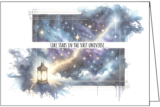 [S244667] S244667 - Eternal Light Sympathy Card - Stars in the Universe