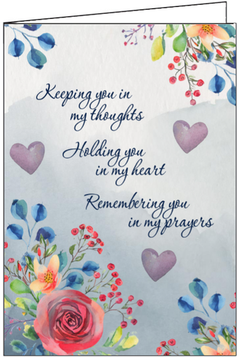 [S238] S238 Holding you in my heart Sympathy Card