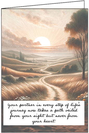 [S244675] S244675 - Pathways of Remembrance Sympathy Card - Guiding Memories