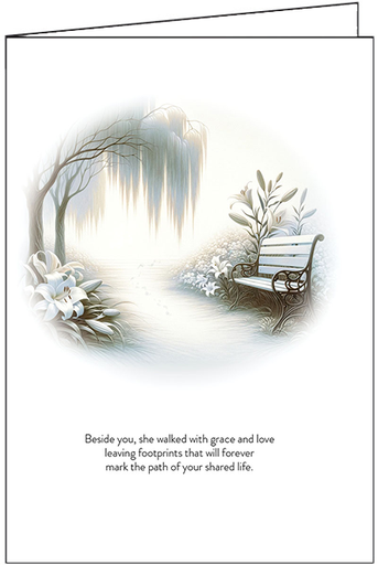 [S244677] S244677 - Graceful Path Sympathy Card - Lasting Memories