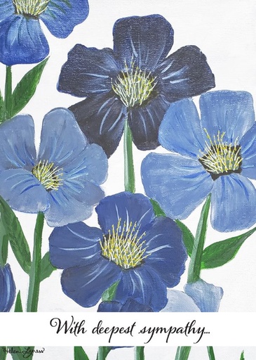 [SA205] SA205 - Denim Bouquet Sympathy Card¬†¬†