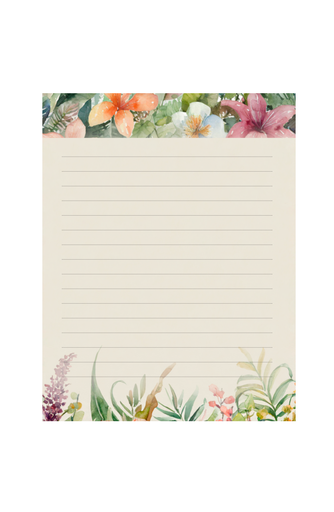[SNP18] SNP18 - Tropical Flowers Memo Pad