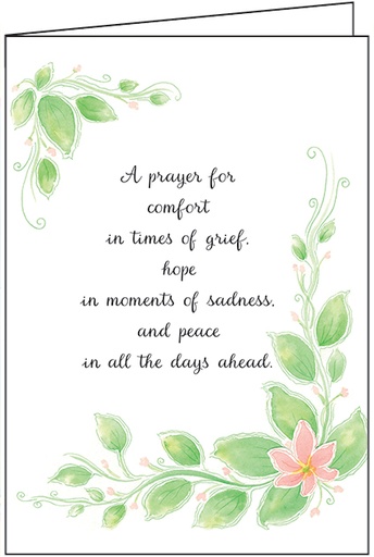 [SH255C] SH255C - A Prayer for Comfort sympathy card