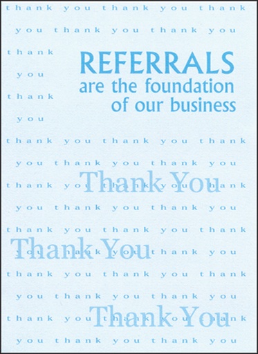[BC07] BC07 - Referrals Thank You Cards
