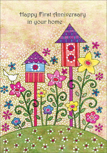 [RE5425] RE5425 - Happy First Anniversary in your Home Cards