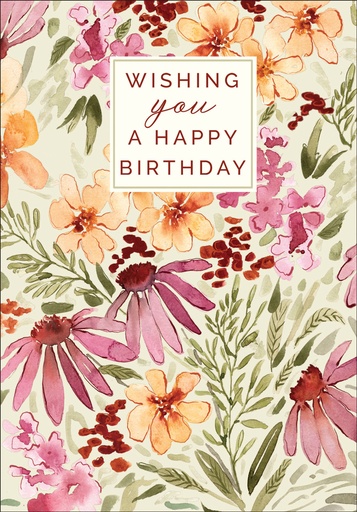 [BU164] BU164 - Floral Birthday Cards