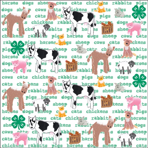 [LS252] LS252 - Animal Scrapbooking Paper