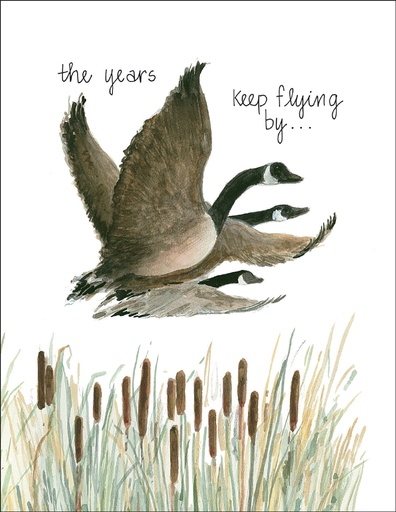 [B19] B19 - Birthday Card - Geese