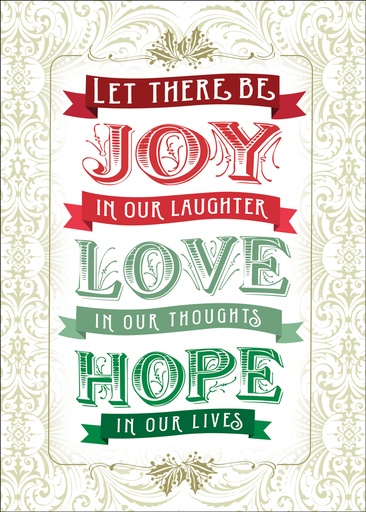 [CU702] CU702 - Word Art Christmas Cards