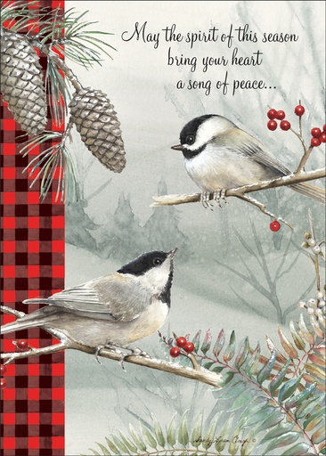 [C3719] C3719 - Chickadee Christmas Cards