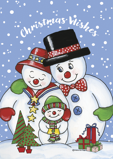 [CPB701] CPB701 - Merry Christmas - Snowman & Family